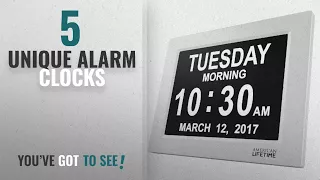 Top 10 Unique Alarm Clocks [2018 ]: [Newest Version] Day Clock - Extra Large Impaired Vision Digital
