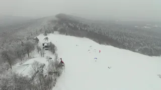 4K. Dron. Bieszczadzki Sport. Snowgliding Bezmiechowa