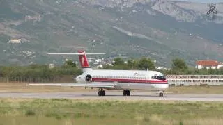 Meridiana - McDonnell Douglas MD-82  I-SMEP - Takeoff from Split airport