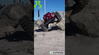 The RED Tarantula Flexing! | Axial Capra's 4x4 Articulating Arms #shorts