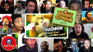Live Reaction: Isabelle in Smash + Animal Crossing for Nintendo Switch | Synched Compilation