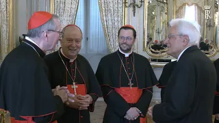 Il Presidente Mattarella incontra i Cardinali italiani di nuova nomina