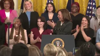 Kamala Harris Takes The Stage, Immediately Starts Laughing Hysterically