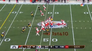 Kareem hunt and Nick Chubb highlights versus the Steelers