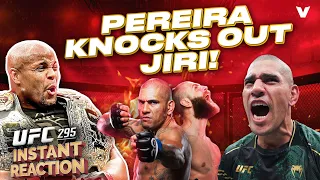 Daniel Cormier REACTS to HUGE KNOCKOUT by Alex Pereira to defeat Jiri Prochazka at UFC 295