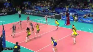 USA Women's Volleyball World Championships vs Brazil [Semis] Highlights