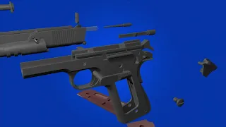 Cinema 4D : Studio How to Disassemble and Assemble The Colt M1911 A1 REDUX