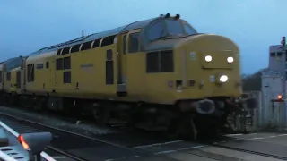 Thrash and Clag at Claymills Level Crossing