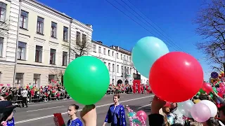День Победы в Беларуси. Праздничное шествие в Могилеве
