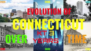 Evolution Of Connecticut, USA 1700 - 4000 AD