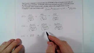 FIN 338 Cash Conversion Cycle