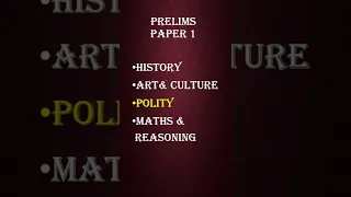 paper 1 subjects of  GPSC prelims || #gpsc #civilsignal #exam #shorts #ytshorts