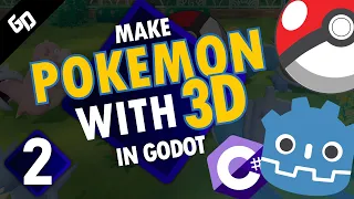 Pokemon RPG in GODOT 3D C# Tutorial Episode 2 3rd person movement
