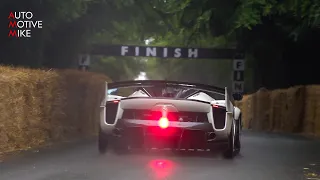 Ferrari FXX K EVO SOUND - Accelerations & Downshifts at Goodwood FOS