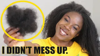 TAKING OUT 3 MONTH OLD BRAIDS| HOW MUCH HAIR I LOSE , LENGTH CHECK + TIPS: MY GROWTH ROUTINE