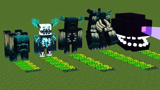 Which of the All Warden Mobs and Wither Storm Bosses will generate more XP Sculk ?