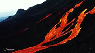 Éruption du 18 février 2019, Piton de la Fournaise par ilotdrones