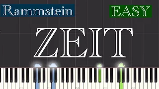 Rammstein - Zeit Piano Tutorial | Easy