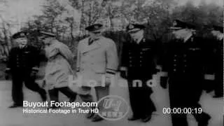 HD Stock Footage Eisenhower Reviews Dutch Troops 1951 Newsreel