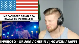 CACHORRO REACT 🐶"INVEJOSO" - Oruam / Chefin / Jhowzin / Raffé 🇺🇸 GRINGO REACT Invejoso 🇺🇸