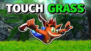 How fast can you touch grass in every Crash game?