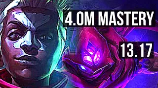 EKKO vs MALZ (MID) | 4.0M mastery, 1200+ games, 12/2/8, Godlike | NA Grandmaster | 13.17