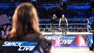 Styles accepts a challenge from Owens & Zayn for back-to-back matches: SmackDown LIVE, Jan. 23, 2018