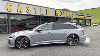 2020 AUDI RS6 AVANT 4.0 TFSI LAUNCH EDITION Stage 2 Nardo Grey for sale Castle Motors