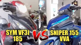 SIDE BY SIDE COMPARISON SYM VF3i 185 VS SNIPER 155 VVA