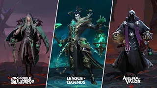 Mobile Legends vs LoL Wild Rift vs Arena of Valor - Heroes Comparison | Moba Comparison