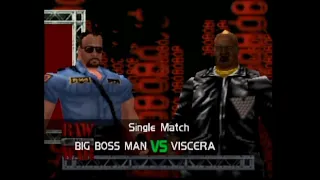 WWF No Mercy - Big Boss Man vs. Viscera (N64)