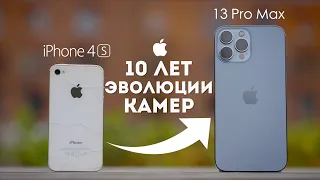 iPhone 13 Pro Max против iPhone 4S 10 лет эволюции камер iPhone