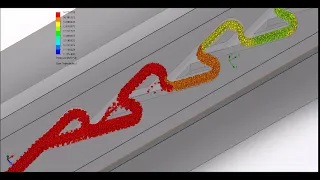 Infinity Turbine: Tesla One Way Valve Valvular Conduit (reverse 3) CFD Computational Fluid Dynamics