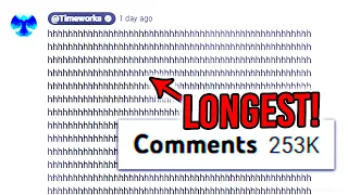 These Are The LONGEST Comments On YouTube!