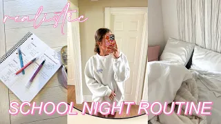 a REALISTIC school night routine | sophomore year