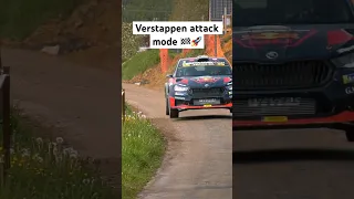 Verstappen on it's way to take over the lead from Adrian Fernemont #rally #rallye #fun