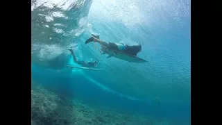 Blue Bowls Surfing, Southern Atolls Maldives on the Handhu (DJI MAVIC GOPRO)