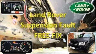 Land Rover Suspension Fault FIXED FOR FREE