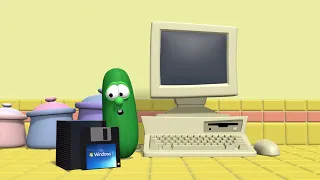 Installing Windows 7 on Qwerty (VeggieTales Animation)