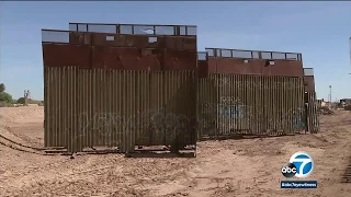 Border wall going up in Calexico to replace aging structure | ABC7