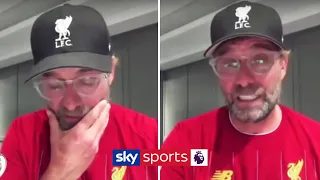 Jurgen Klopp’s emotional reaction to Liverpool winning the Premier League 🏆