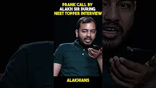 Prank Call By Alakh Sir on NEET Result😱🔥#pw #shorts #physicswallah #neet