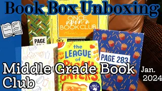 Once Upon a Book Club Middle Grade Book Subscription Box UNBOXING | Julia Child Reference Jan 2024