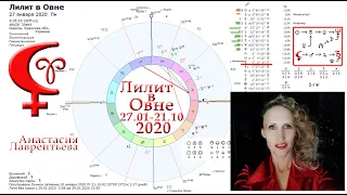 Черная Луна - Лилит - в воинственном Овне в 2020!!!