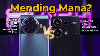 2JUTAAN PILIH MANA?! TECNO Spark 20 Pro+ vs POCO M6 Pro Gaming & Camera Test !!