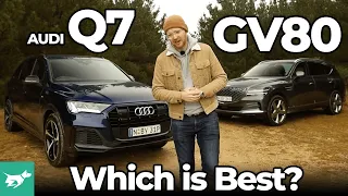 Genesis GV80 vs Audi Q7 2022 comparison review | luxury seven-seat SUVs | Chasing Cars