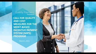 2022 MIPS Call for Quality and Cost Measures Webinar