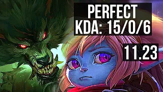 WARWICK vs POPPY (JNG) | 15/0/6, Legendary, 2.0M mastery, Rank 10 Warwick | KR Master | 11.23