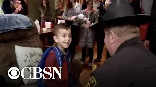 7-year-old boy gets police escort to last cancer treatment