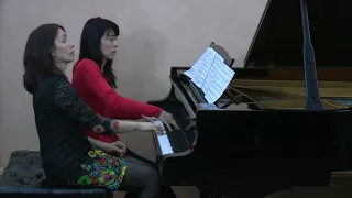 Bach for Piano Duet: 3rd mvt of Brandenburg Concerto No. 1 transcribed by Eleonor Bindman